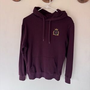 H&M divided Burgundy maroon NYC Hoodie size XS